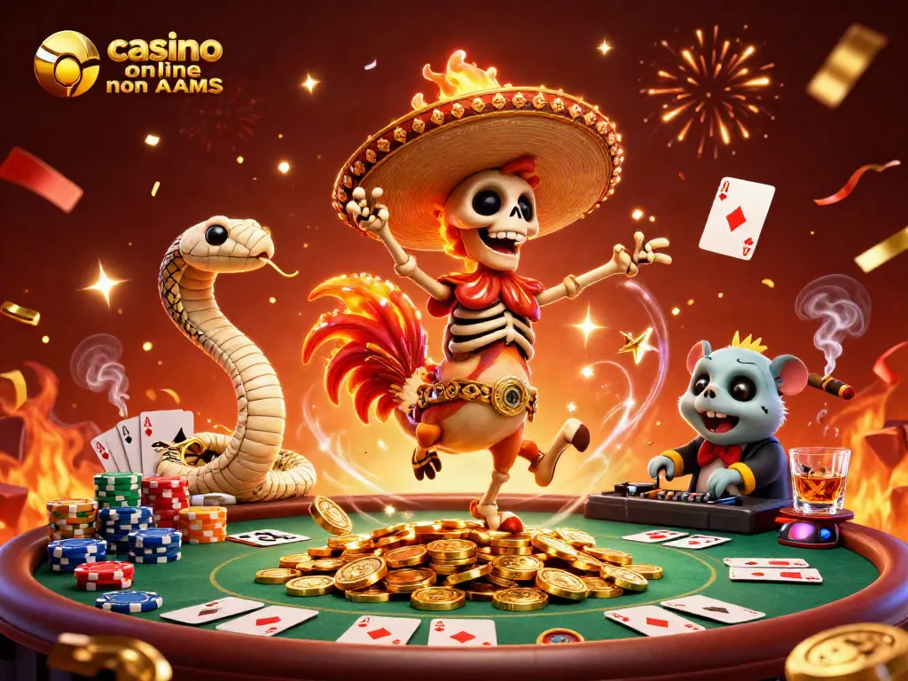 Crea emozioni nei casinò online non AAMS con un rooster mariachi e suoi amici festosi
