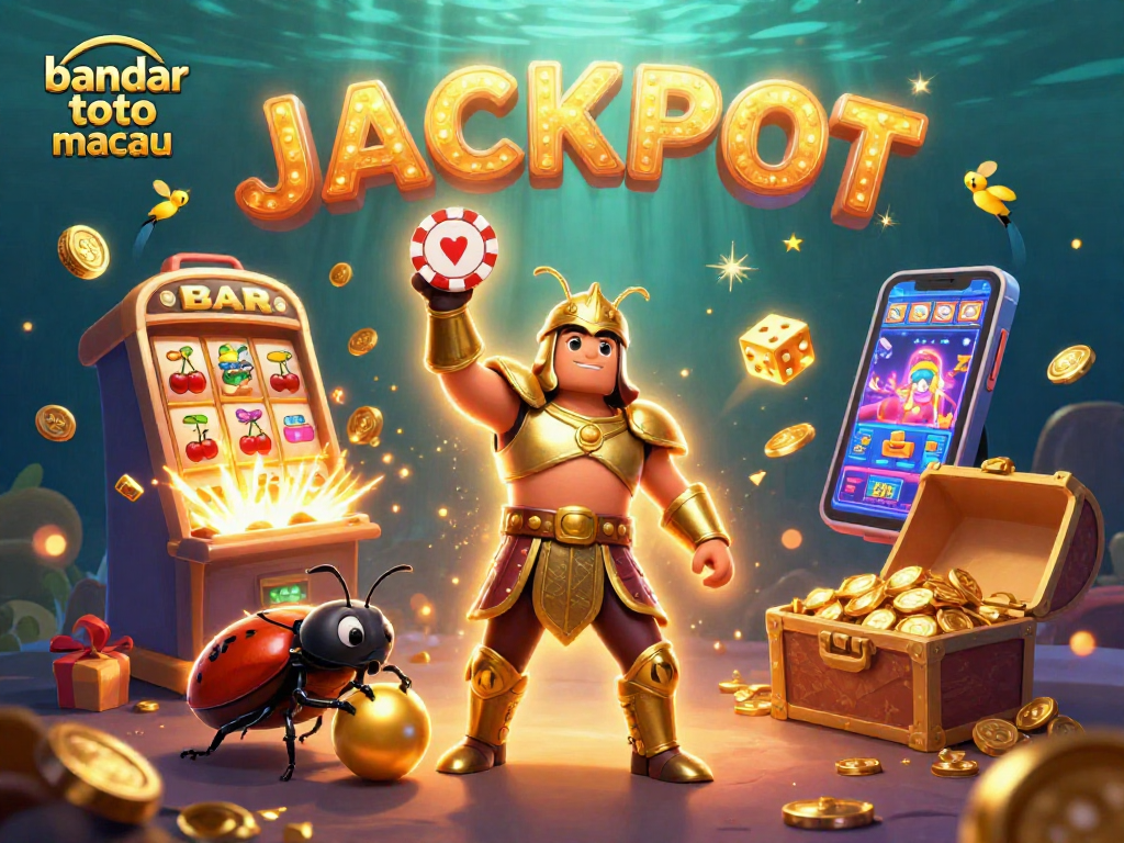 Engage with bandar toto macau and discover thrilling jackpot wins with our immersive 3D casino illustration.
