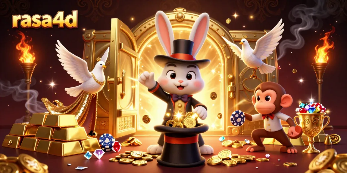 Rasa4d menjelajahi dunia kasino dengan kelinci pesulap, merpati glamor, dan monyet nakal yang mengambil chip poker.